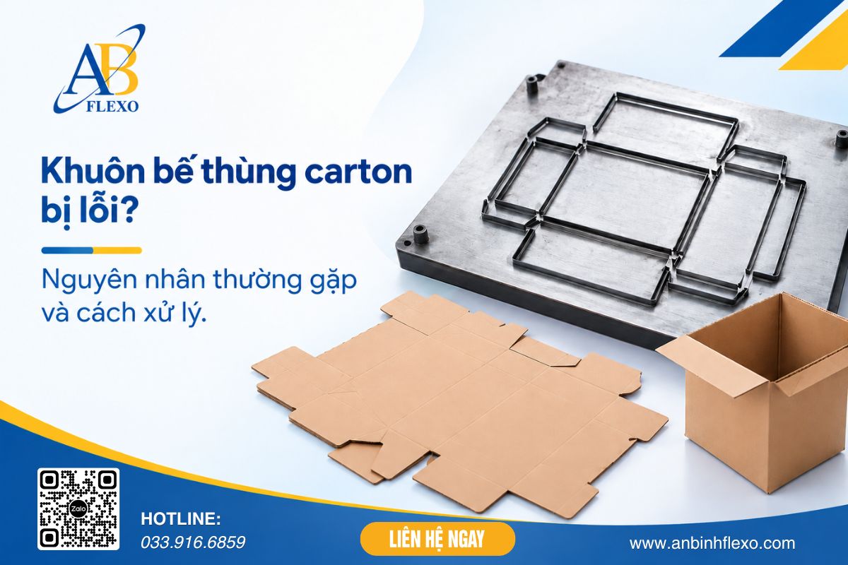 Khuôn Bế Cắt Carton Lệch, Lỗi? Nguyên Nhân Và Cách Khắc Phục