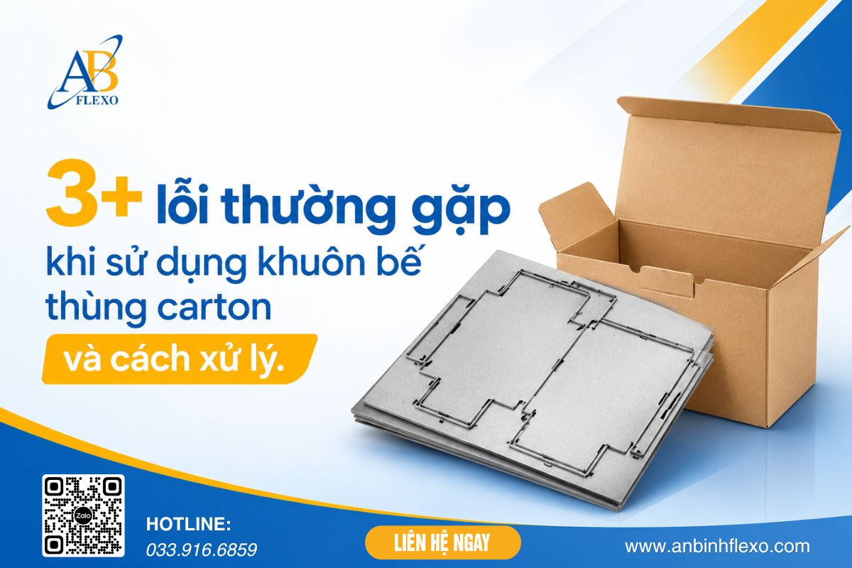 Những Lỗi Thường Gặp Khi Sử Dụng Khuôn Bế Carton Và Cách Xử Lý