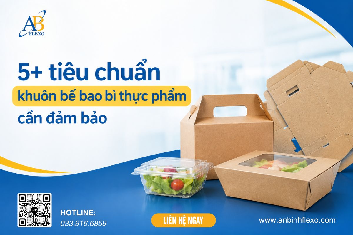 Khuôn Bế Bao Bì Thực Phẩm Cần đảm Bảo Những Tiêu Chuẩn Nào?