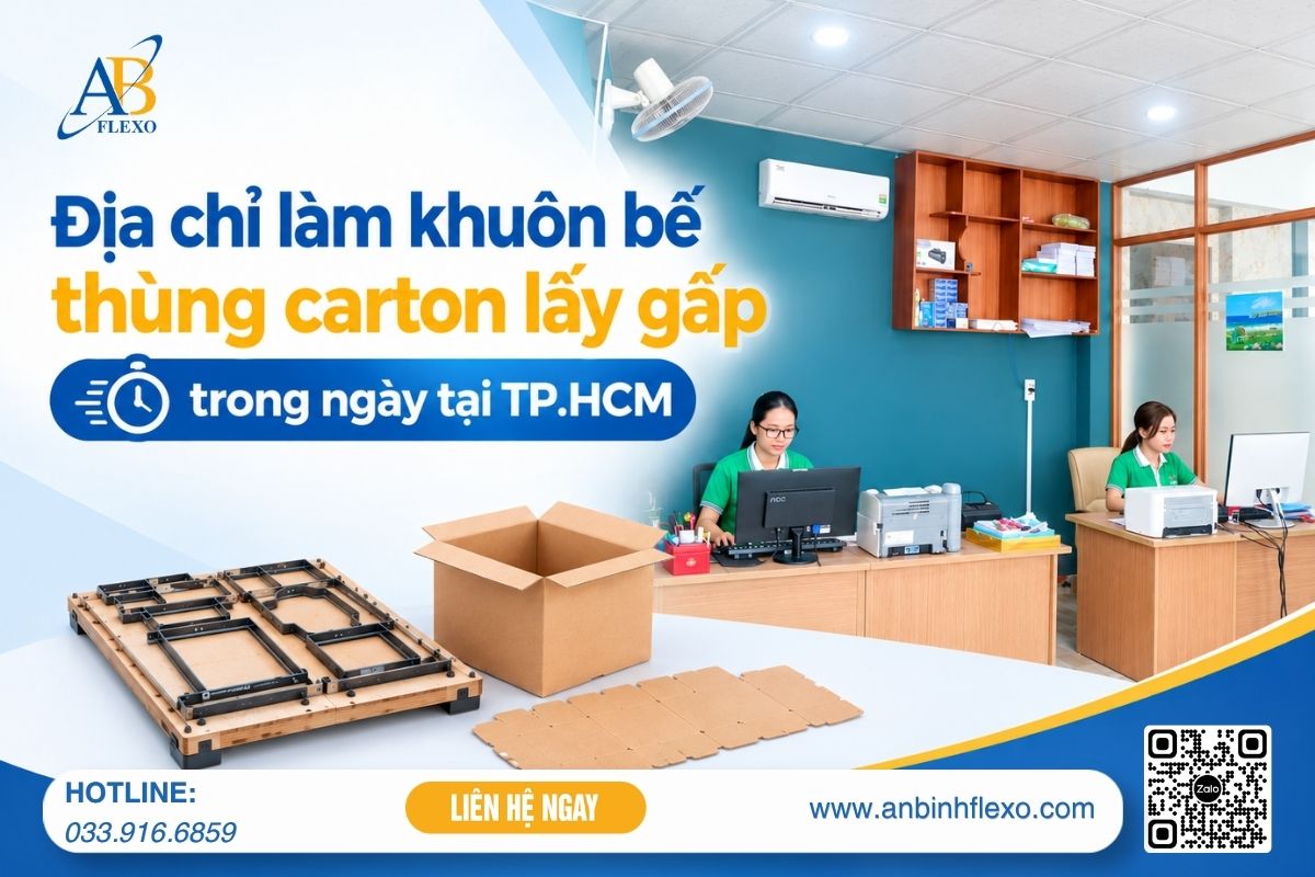 Địa Chỉ Làm Khuôn Bế Bao Bì Giấy Carton Lấy Nhanh Trong Ngày