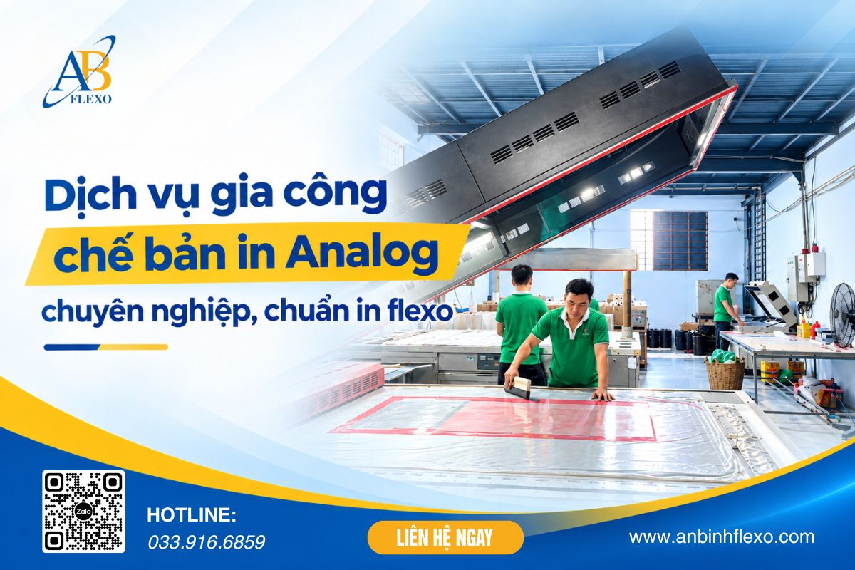 Dịch Vụ Chế Bản In Analog Chuyên Nghiệp, Chuẩn In Flexo