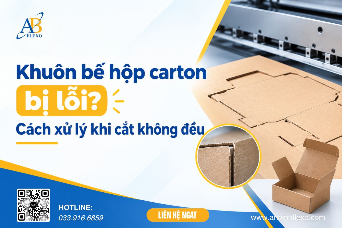Cách Xử Lý Khi Khuôn Bế Hộp Carton Cắt Sản Phẩm Không đều
