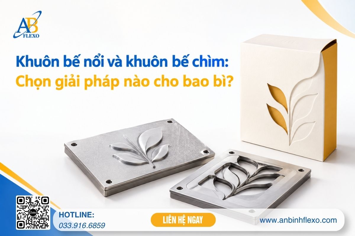 Khuôn Bế Nổi Và Khuôn Bế Chìm: Chọn Giải Pháp Nào Cho Bao Bì?