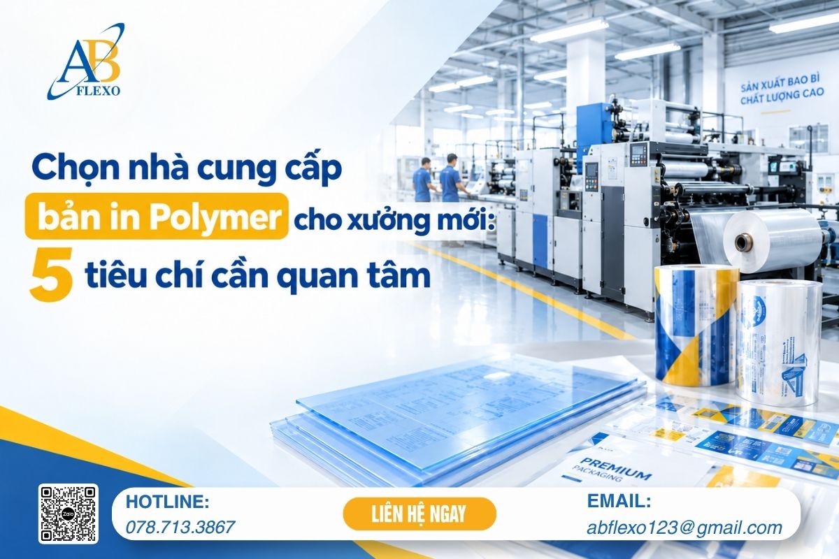 Chọn nhà cung cấp bản in Polymer cho xưởng mới: 5 tiêu chí cần quan tâm