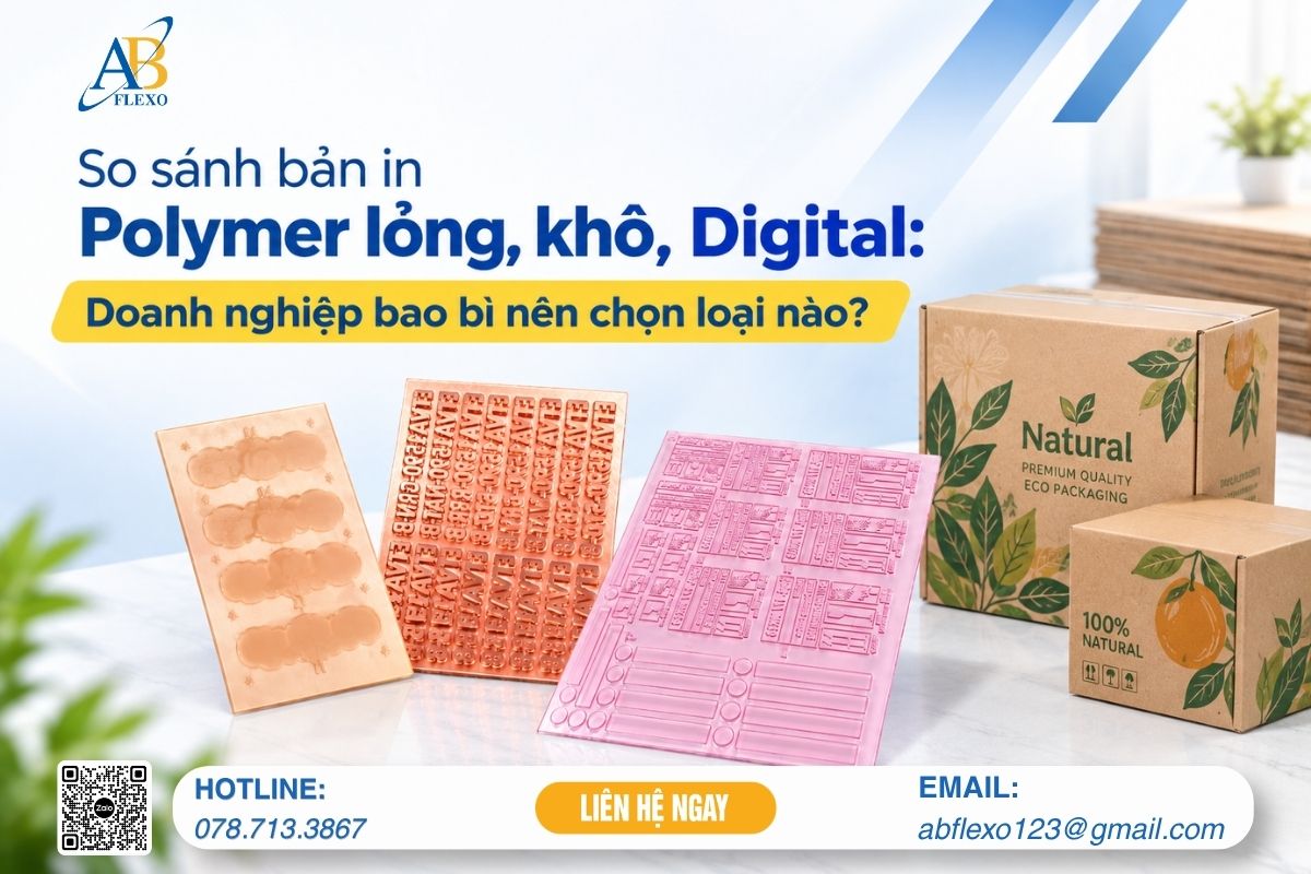 So sánh các dòng bản in Polymer: Doanh nghiệp bao bì nên chọn loại nào?